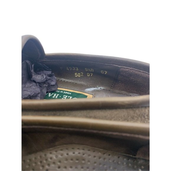 Cole Haan Size 5.5 B Taupe Leather Loafers - Picture 6 of 8
